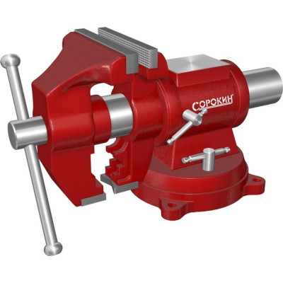Слесарные поворотные с наковальней тиски Сорокин 1.925