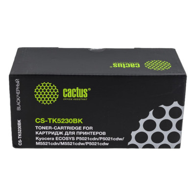 Лазерный картридж для kyocera ecosys m5521cdn/m5521cd Cactus tk-5230bk 1011576