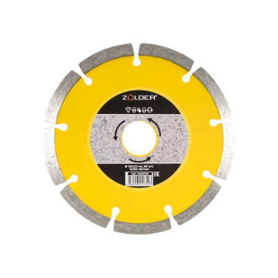 ZOLDER Диск алмазный сегментный 125 х 22 х 2.0 мм по бетону / fsdsb125