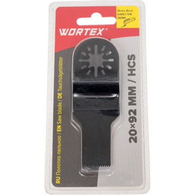 WORTEX Полотно пильное 20x92 мм дерево/пластик SMS2092W2018