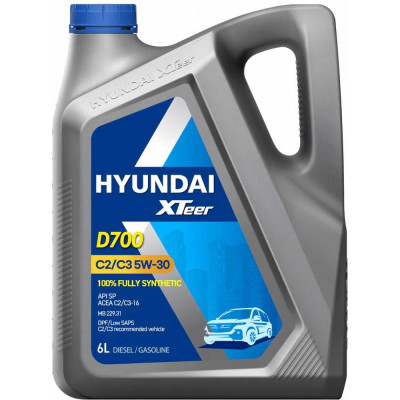 HYUNDAI XTeer Diesel Ultra C3 5W30, 6 л, Моторное масло синтетическое 1061224