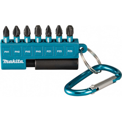 Makita Набор бит Impact Black 25 мм 8 шт.(PH1,2XPH2,PH3,PZ1,PZ2,PZ3,магнитный держатель) E-11994