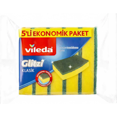 Vileda Губка Глитци классическая 5шт 141126