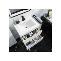 IDDIS Тумба с умывальником, подвесная, 80 см, белая, Cloud, CLO80W0i95K