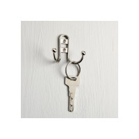 ТУНДРА Крючок-вешалка, двухрожковый (арт.220L) LIGHT, цвет хром 4645206