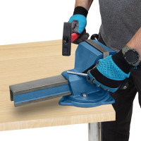 Слесарные тиски Без бренда 140 мм, поворотные 18667