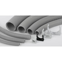 Труба Рувинил ПВХ гофрированная с зондом d25 50м 12501