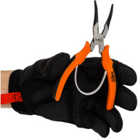 Удлиненные изогнутые прецизионные плоскогубцы NEO Tools 140 мм 01-103