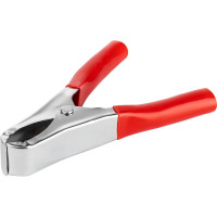 Зажим для проводов (крокодил) ЗК 15А TDM ELECTRIC 75мм красный упаковка 10 штук SQ0541-0011