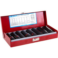 Набор ударных глубоких шестигранных торцевых головок 1/2", 1/2"-15/16", 8шт KING TONY 4410SP