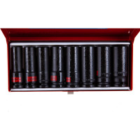 Набор ударных глубоких шестигранных торцевых головок 1/2", 1/2"-15/16", 8шт KING TONY 4410SP