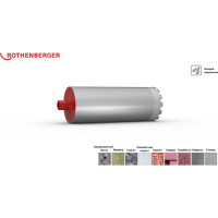 Коронка сверлильная алмазная HSP-E (182х450 мм; 1 1/4 UNC) Rothenberger FF51182