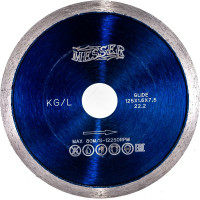 Диск алмазный сплошная кромка KG/L по керамограниту (125х22.2 мм) MESSER 01-27-125