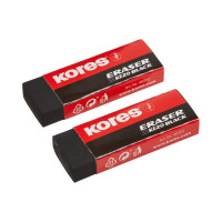 Ластик Kores 2 шт в упаковке черные 456679