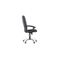 Кресло руководителя Helmi HL-E04 Split экокожа черная хром, механизм качания 274824