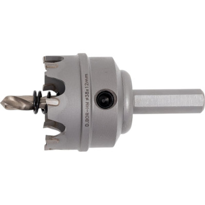 Коронка по металлу HM (38х12 мм; хвостовик 10 мм; комплект) D.BOR HS-HM-12-038-T