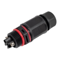 Водостойкий 3-полюсный разъем TTAF Elektronik, 250V 20A IP68 WPI-0302M20