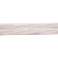 Порог угловой алюминиевый (40х20 мм; 0.9 м; декоративный; ясень белый) Лука УТ000023961