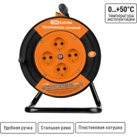Силовой удлинитель TDM ELECTRIC УКз10-004 4 места/20м ПВС 3х0,75 SQ1301-0421