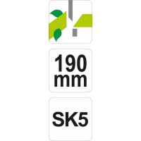 Изогнутые ножницы для сбора винограда YATO 190 мм YT-8817 37138817 092 1