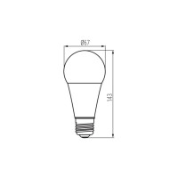 Светодиодная лампочка KANLUX IQ-LED Е27 A67 19W 4000К NW/ 27316