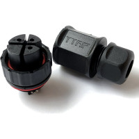 Водостойкий 3-полюсный разъем TTAF Elektronik розетка 250V 20A IP68 WPF-0300M20