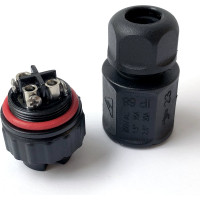 Водостойкий 3-полюсный разъем TTAF Elektronik розетка 250V 20A IP68 WPF-0300M20