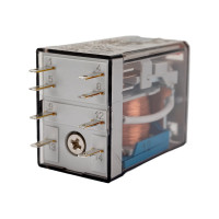 Промежуточное реле Finder 2 перекидных контакта 10А, = 12В DC, 553290120040