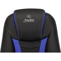 Игровое компьютерное кресло ZOMBIE 8 черный/синий искусственная кожа ZOMBIE 8 BLUE
