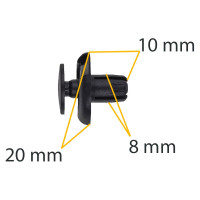 Автокрепеж для Acura/Honda 10 шт 91501S04003, A0009914940 КрепАвто 0795