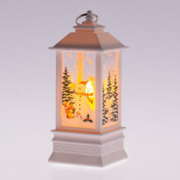 Новогодний декоративный светильник ЭРА Снеговик, теплый белый LED, h 20 см, 3ААА, IP20 Б0051940