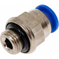 Фитинг 6 мм с наружной металлической резьбой G1/8" CDC Pneumatics PC 06G01