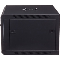 Серверный настенный шкаф W&T 6U 600х500 19 дюймов черный C066050BWTWOF