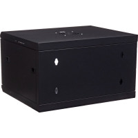 Серверный настенный шкаф W&T 6U 600х500 19 дюймов черный C066050BWTWOF
