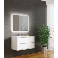 Тумба SANVIT Бруно-2 90 белый глянец kbruno290w