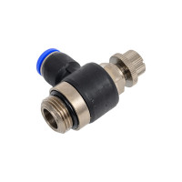 Дроссель с обратным клапаном 8 мм G3/8" CDC Pneumatics NSC 08G03