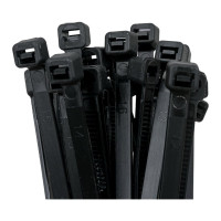 Нейлоновые стяжки Промрукав 4,8х300, черные, 100 шт. PR08.3077