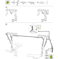 Велосипедный подвес ALBERTS комплект, оцинковка, максимальная нагрузка 20 кг 802318