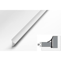 Профиль окантовочный внутренний алюминиевый ЛУКА 10 мм, 2,7 м, 5 шт, Белый УТ000024498