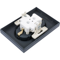 Розетка Systeme Electric AtlasDesign Грифель с/з двойная, 16А, в сборе SE ATN000724