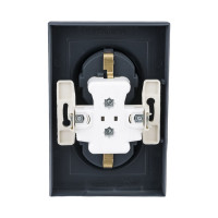 Розетка Systeme Electric AtlasDesign Грифель с/з двойная, 16А, в сборе SE ATN000724