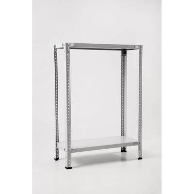 Стеллаж ООО ФУРАМА СТФЛ 1000х700х600 мм, 2 полки, серый СТФЛ 107060-2