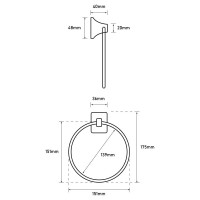 Полотенцедержатель-кольцо Bath Plus PRIME PR-9911
