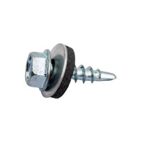 Кровельный саморез Bohrer 4,8x19, оцинкованный, 250 шт. SKZ-4,8х19-250