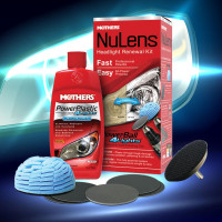Набор для восстановления прозрачности пластиковых фар с насадками Mothers 236 мл MS07251