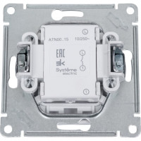 1-клавишный выключатель Systeme Electric AtlasDesign Белый с самовозвратом, сх.1, 10АХ, механизм SE ATN000115