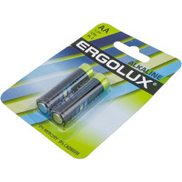 Батарейка Ergolux 1.5В LR6 Alkaline BL-2 11747