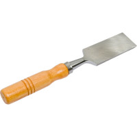 Стамеска Политех плоская, деревянная рукоятка, 38 мм, 2523038