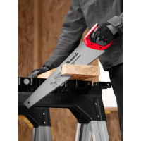 Ножовка по дереву MATRIX 500 мм, 7 - 8 TPI, зуб - 3D, каленый зуб, двухкомпонентная рукоятка 23542