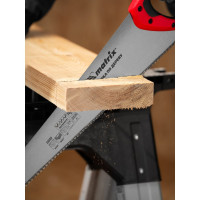 Ножовка по дереву MATRIX 500 мм, 7 - 8 TPI, зуб - 3D, каленый зуб, двухкомпонентная рукоятка 23542